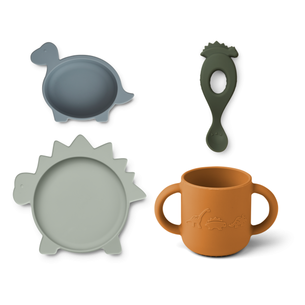 Silikónový set  Dino blue multi mix - Liewood